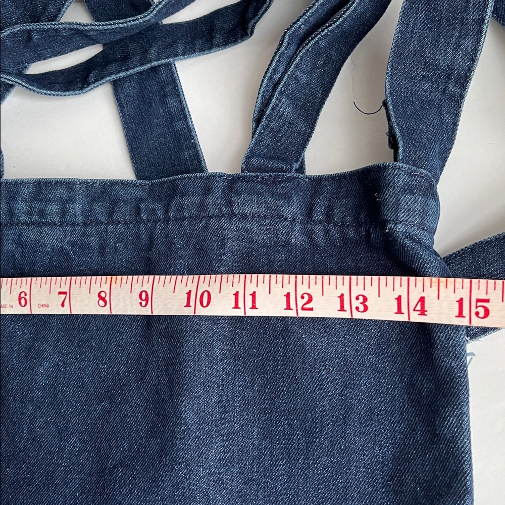 Denim Tote Bag Gentle Youth Crossbody Bag Shoulder Bag Distressed Blue NWOT - Picture 9 of 14